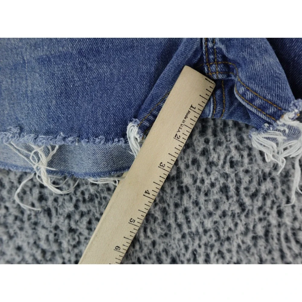 Vintage Levis 505 Shorts Mens 38 Blue Denim Cut Off Distressed USA‎ Orange Tab